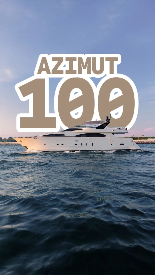 FOR SALE [Azimut 100 Jumbo]

•  Built in 2004 | Fully refitted in 2024
•  Italian double deck yacht, Fiberglass hull
•  Spacious upper deck equipped with Jacuzzi, fridges, BBQ grill, sink and upgraded audio system 
•  Powered by 2 x MTU 2000 HP engines (< 2650 hours)
•  Stabilized with fin trac system
•  Sleeps 8 to 10 guests in 4 cabins (1 master, 1 VIP, 2 twins) each with ensuite bathrooms
•  AC fully upgraded to GCC standards throughout main and lower deck 
•  Spacious crew area with full galley on the bow lower deck

Full specifications and prices on our website in bio. 

📞 +971 544 5577 06 (Wapp & IG DMs)
📧 simon@theyachtportal.com

Want to sell your yacht with TYP? Let’s talk.
